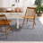 Montauk Flat Weave Cotton/Viscose Geometric Rug in Gray/Ivory-647860234