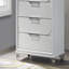 Commode 5 pièces Contemporary Glam Pearl White