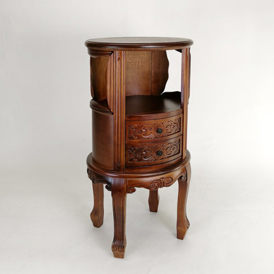 Gabryella Solid Wood 2 - Drawer End Table