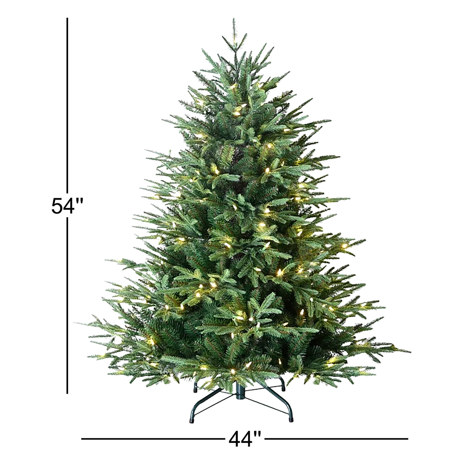 Pre-Lit Fraser Fir Christmas Tree, 4.5' H