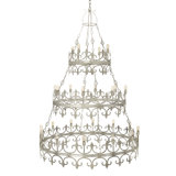 Venetian 24 - Light Candle Style Tiered Chandelier