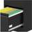4 Drawer Metal Locking Vertical File Cabinet on Wheels-813361496