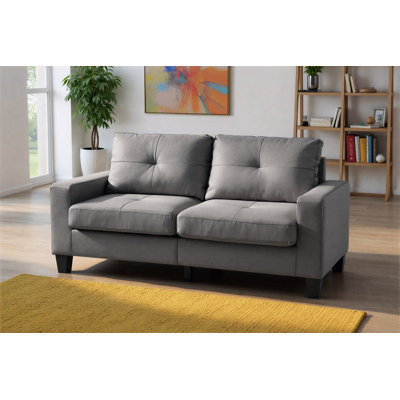 Ritter Modular Gray Sofa Faux Leather