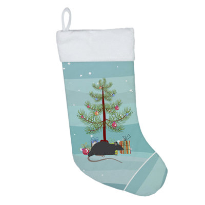 Black Rat Merry Christmas Stocking