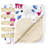 JumpOff Jo - Large Splat Mat, Waterproof and Washable, for Under Highchair, Booster Seat, Tabletop, On Carpet - Protects from Spills, Messes, Crafts - 51 x 51 inches - Pink Dinosaur