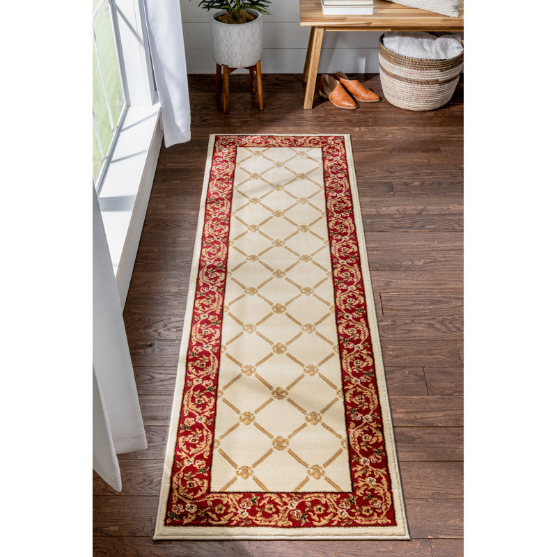 Timeless Runner cm Geometric Synthetic Area Rug, Runner 67 x 220cm