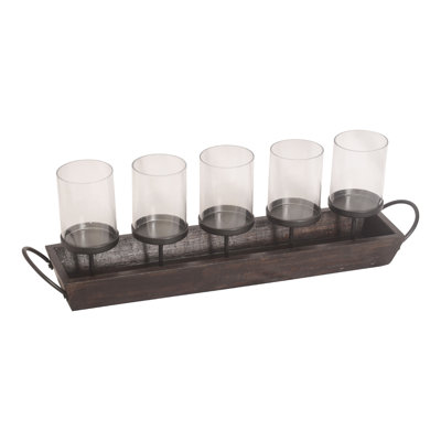 Bougeoir de table en fer 5 po