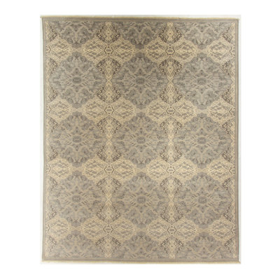 Hand Knotted Geometric Indoor Rug