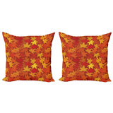 Ambesonne Floral Reversible Pillow Cover
