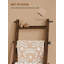 Échelle de couverture rustique avec tablettes et crochets, étagère décorative à 6 niveaux pour couvertures, serviettes et rangement, support de rangement mural de style maison de campagne