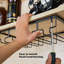 Hanging Wine Glass Rack Black-31090383