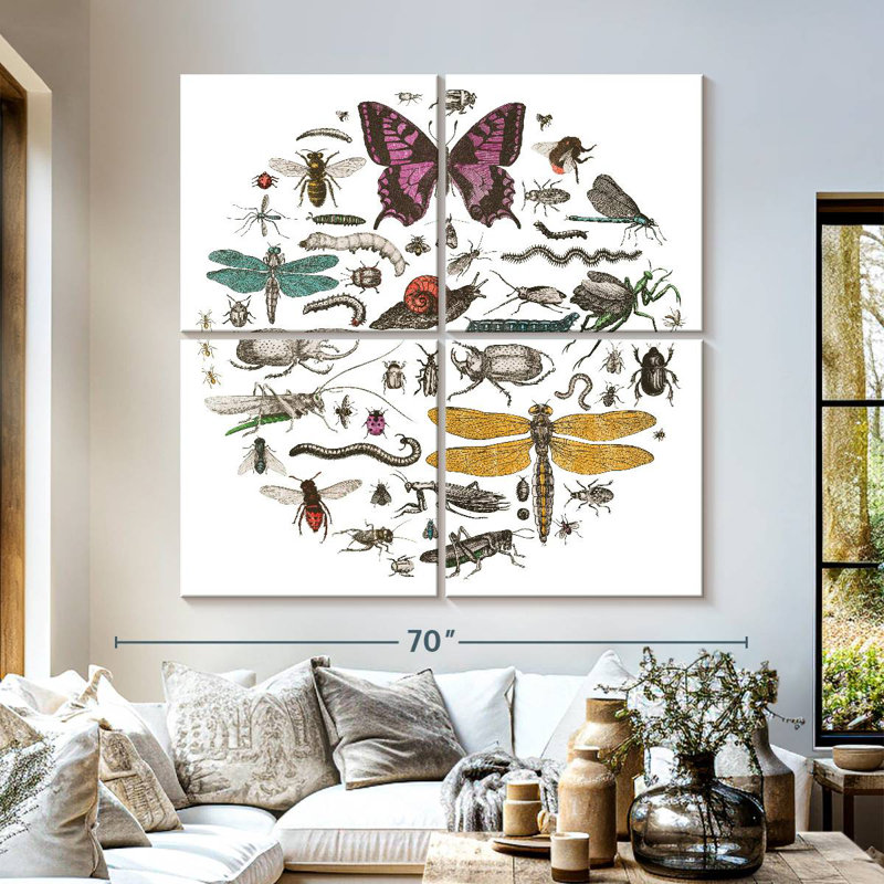 Brampt Insect Circle II Bright, 57" H x 57" W