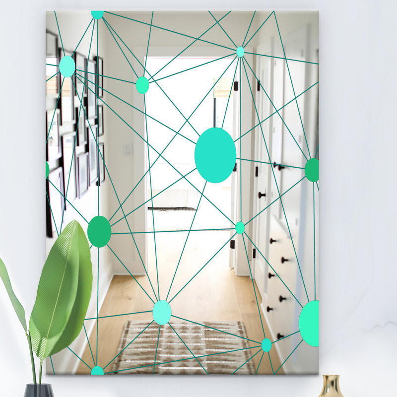 Miroir d'appoint circulaire sans cadre 1 Glam, H 24 po x l 32 po