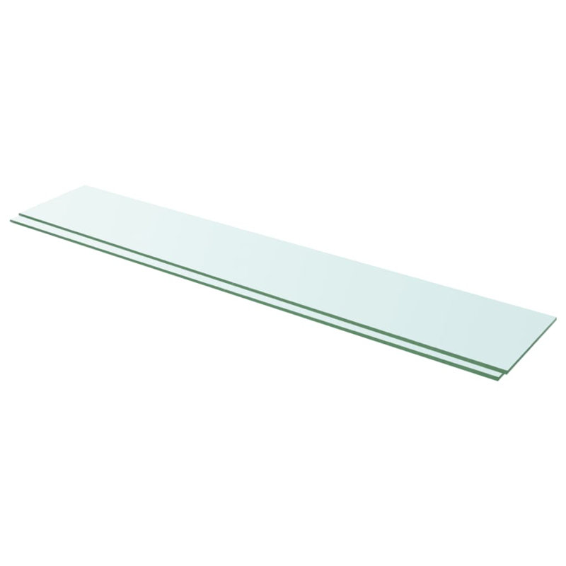 Wall Shelf Floating Shelf Display Shelf Wall Mounted Tempered Glass, 0.31" H x 43.3" W x 7.9" D