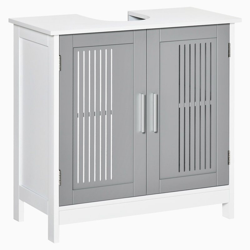 Base de meuble-lavabo simple 23,50 po seulement, Blanc / gris