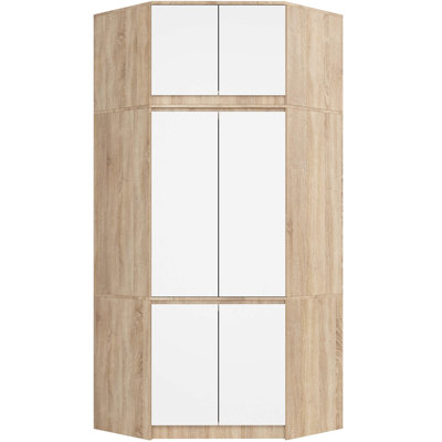 Sibbie 6 Door Manufactured Wood Wardrobe