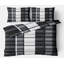 Razane Chequered Duvet Cover Set with Pillow Shams Included-2039763110