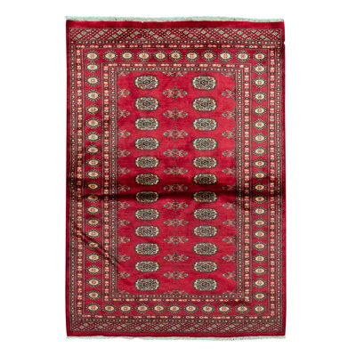 One-of-a-Kind 4'2" X 6'1" Wool Area Rug in Red