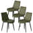 Huile, cire, vert olive
