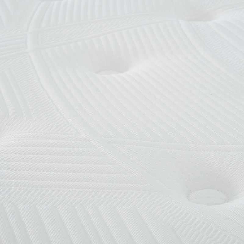 Matelas à ressorts ensachés de 8 pouces, mousse gel pour des couches rafraîchissantes et de soutien, mouvement réduit Matelas double, tissu barrière en rayonne, A Good Night's Rest, gris-blanc