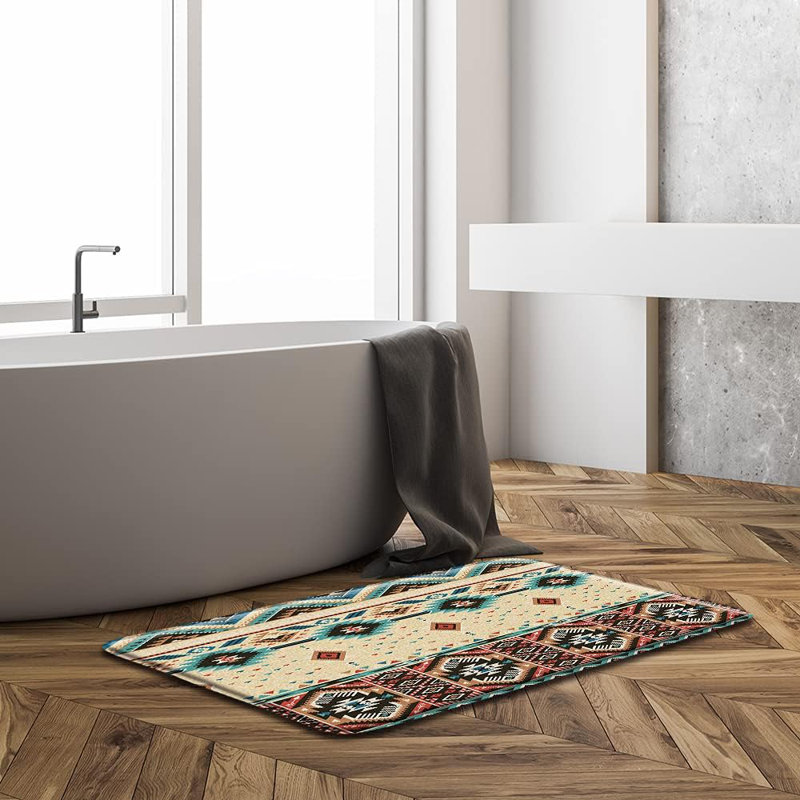 Tapis de salle de bain Aztec