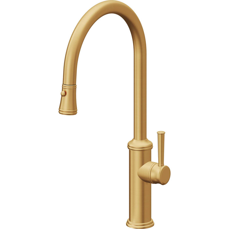 Davoli Kitchen Faucet, Lifetime Satin Gold