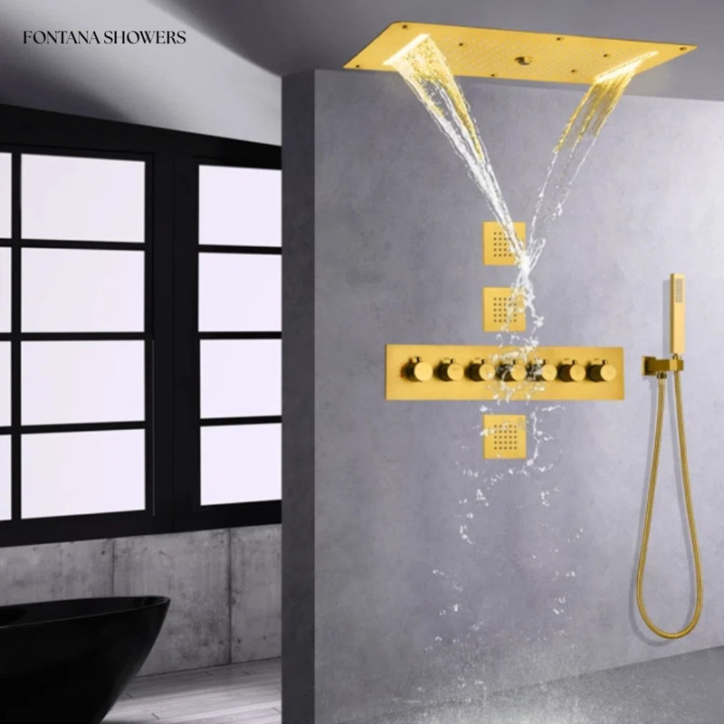 Système de douche Savona, Or poli