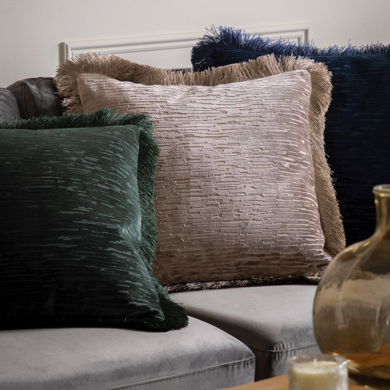 Velvet Cushion, Silver