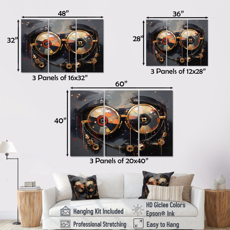 Futuristic Elegance Sunglasses II - Wall Art, 28" H x 36" W