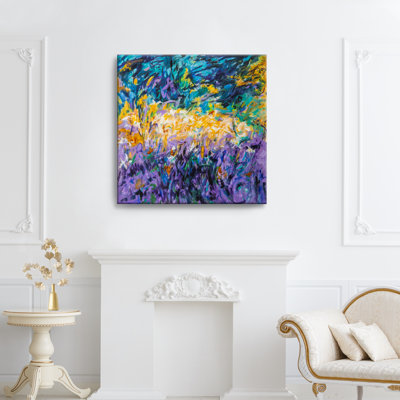 One of a Kind Art 'Ode To Joan Mitchell' by Karen H. Salup - Wrapped Canvas Painting