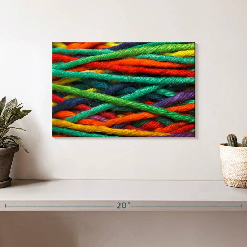 Senne Multicolored Yarns, 8" H x 12" W