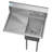 31 " L x 22 " W Silver Freestanding Service Sink