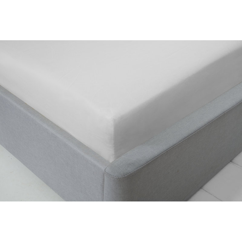 Kirke Flannel Fitted Sheet, White, Kingsize (5')
