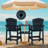 HDPE Tall Adirondack Chair Set with Removable Double Connecting Trays (Set of 2)-18047620