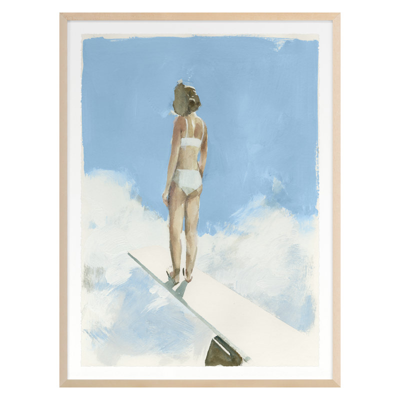 Float On 3 Print by PC Ngo, Maple Framed, 24" H x 18" W x 2" D