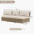 Weather - Resistant Outdoor Wicker Loveseat With Galvanized Steel Frame, Olefin Cushions For Patio-1467572070