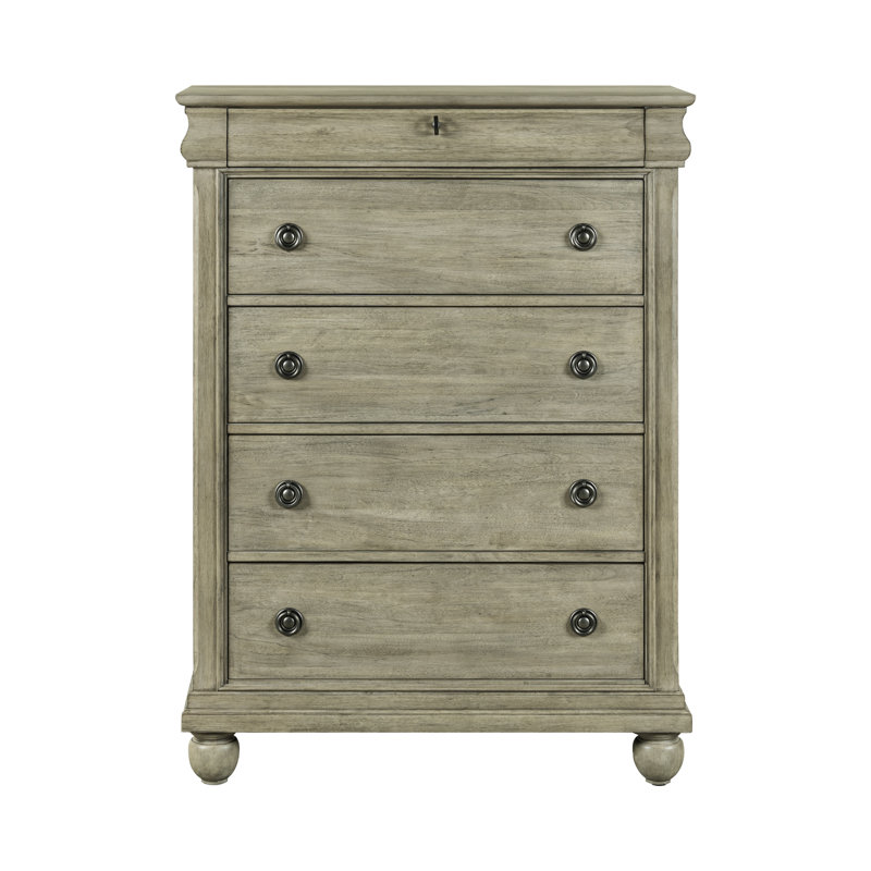 Commode 5 tiroirs, Brun