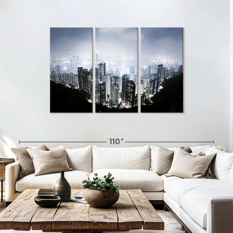 Sebbie Hong Kong Night View, 48" H x 74" W