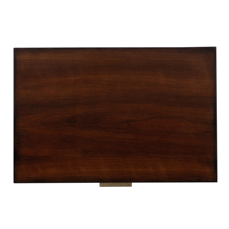 Kai Black 2 Drawer Nightstand, Antique Cherry