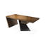 Bureau rectangulaire en bois massif brun-107743460