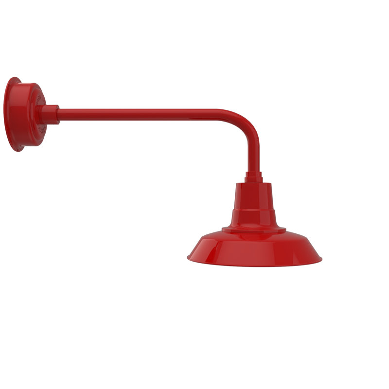 Haleigh LED Wall Light, 15.53" H x 12" W x 32.25" D, Cherry Red