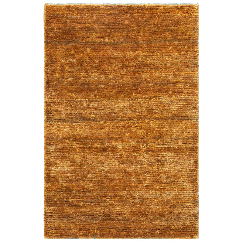 Tapis en jute / coton tissé à plat à la main Ferrera, Rectangle 6 pi x 9 pi