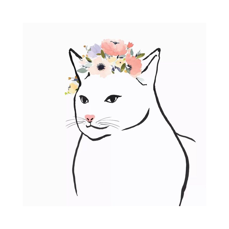 Cleo I by Isabelle Z - Print on Canvas, Wrapped Canvas, 30.48 cm H x 30.48 cm W