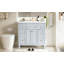 Ensemble de meuble-lavabo Bathroon avec lavabo en résine, 6 tiroirs et 2 armoires-993861020
