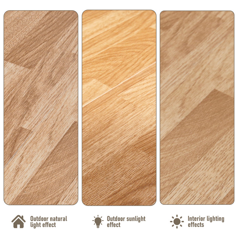 Planche de vinyle de luxe l 6 po x L 36 po auto-adhésive avec couche d'usure durable et aspect bois réaliste, plancher en vinyle auto-adhésif imperméable de 12 mil