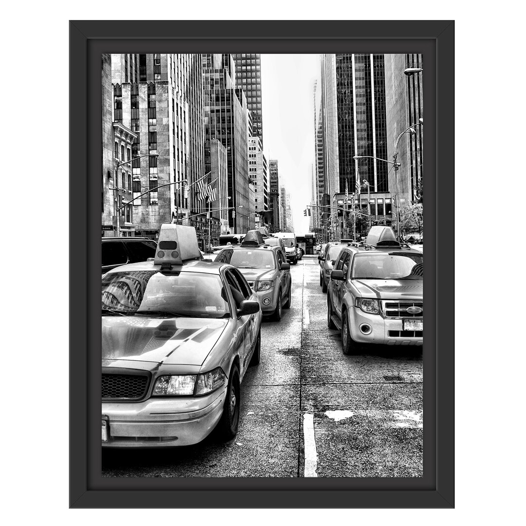 Gerahmtes Wandbild Cityverkehr New York