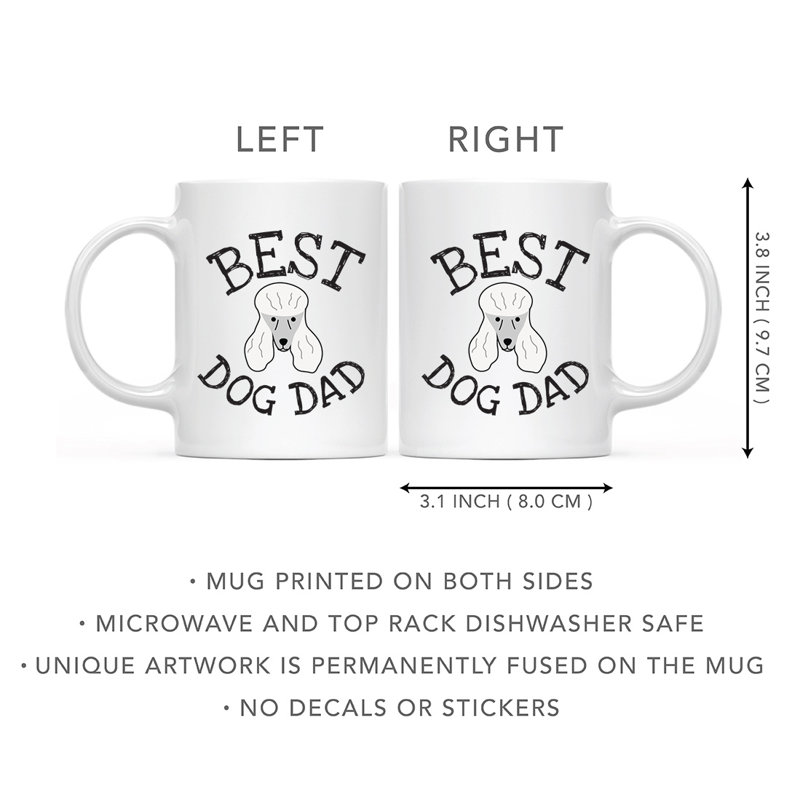 Tasse à café Best Dog Dad, Caniche