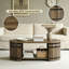 Table basse en bois brun avec rangement pour le salon