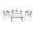 Humboldt 4 - Person Patio Conversation Set with Cushions-1704638506