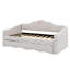 Lit de jour simple rembourré avec lit gigogne escamotable en forme de vague-224589452
